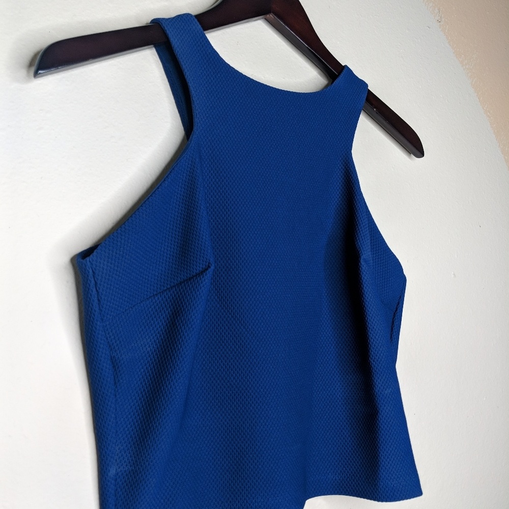 BISOU BISOU Blue Crop Top NEW - Picture 2 of 6